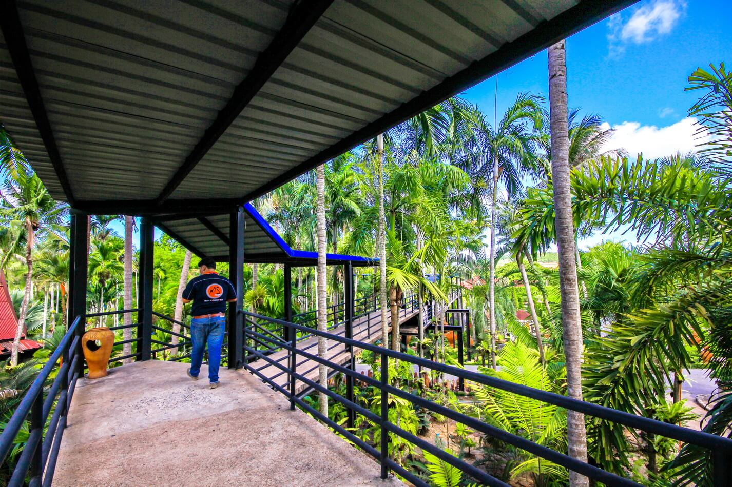 Фото эстакады SKYWALK в тропическом саду Нонг Нуч