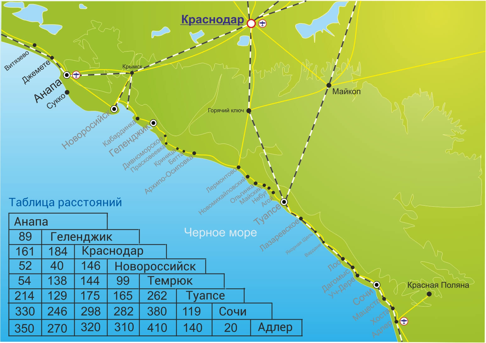 Краснодар далеко находится. Анапа карта побережья черного моря. Карта Черноморского побережья Анапа Геленджик. Карта побережья Краснодарского края Черноморского побережья. Карта курортов Краснодарского края побережье черного моря.