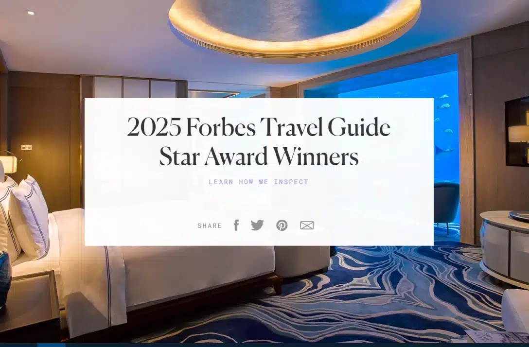 2025 Forbes Travel Guide Star Award Winners Лучшие отели Дубая 2025 г. по мнению Forbes