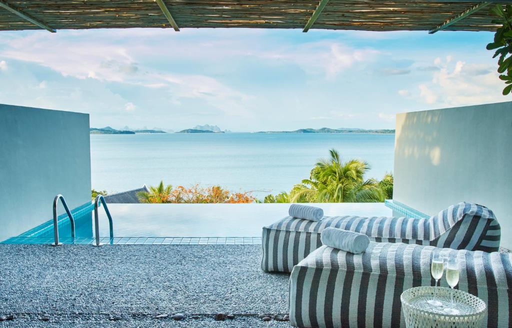 infinity pool with horizon views at COMO Point Yamu, Phuket Best Phuket Hotels with Rooftop Pools