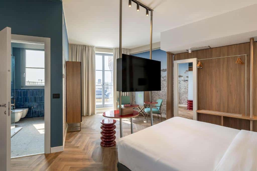 B&B HOTEL Milano Duomo Velasca Room Design Modern room interior at B&B HOTEL Milano Duomo Velasca (opened after renovation in July 2026)